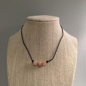 three bead necklace